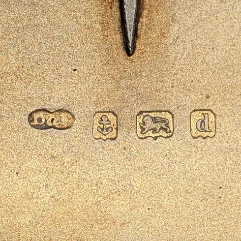 1903年 英國古董 純銀製鵝卵石形鼻菸盒 71克 Deakin&Francis