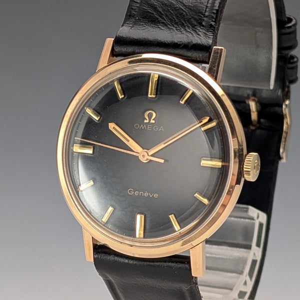 Circa 1970 Omega Men's Mechanical Wristwatch Ref. 131.019SP Cal. 601 Black Dial Good Working Condition