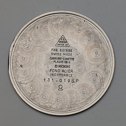 Circa 1970 Omega Men's Mechanical Wristwatch Ref. 131.019SP Cal. 601 Black Dial Good Working Condition