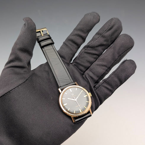 Circa 1970 Omega Men's Mechanical Wristwatch Ref. 131.019SP Cal. 601 Black Dial Good Working Condition