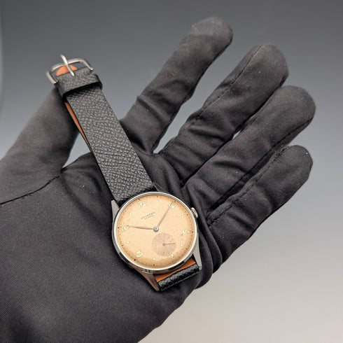 Late 1950s Universal Men's Mechanical Watch Cal.262 Stainless Steel Case Good Working Condition