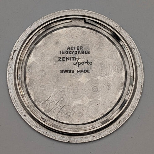 Circa 1964 Zenith Sport Men's Mechanical Watch Cal. 40-T Stainless Steel Case Good Working Condition