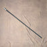 1916 English Antique Black Shaft Sterling Silver Rondel Handle Walking Stick 90cm