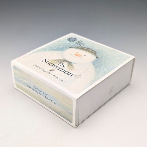 英国 「スノーマン」出版40周年記念 50ペンス記念銀貨 RoyalMint ケース・説明書付