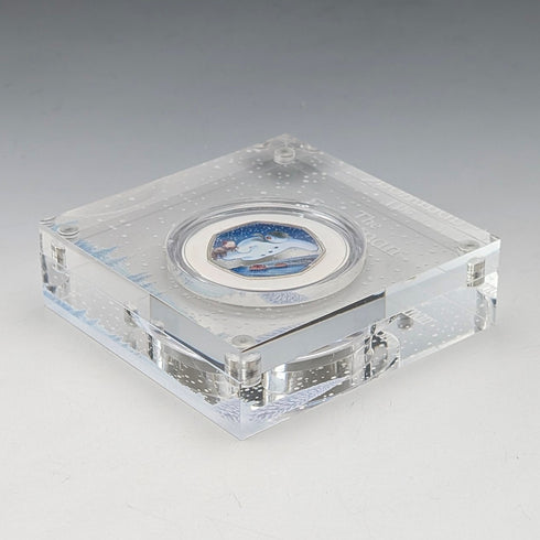 英国 「スノーマン」出版40周年記念 50ペンス記念銀貨 RoyalMint ケース・説明書付