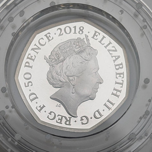 英国 「スノーマン」出版40周年記念 50ペンス記念銀貨 RoyalMint ケース・説明書付