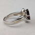 Vintage Large Purple Stone Sterling Silver Ring (US Size 7 3/4)