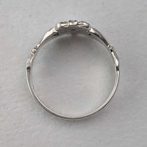 Vintage Irish Traditional Claddagh Ring Sterling Silver Ring (US Size 6)
