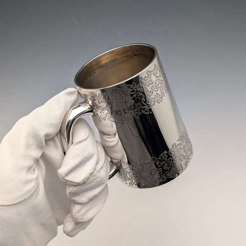 1897 British Antique Sterling Silver Mug 141g Z Barraclough & Sons