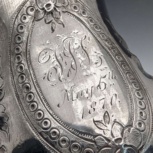 1870年頃 英国アンティーク シルバープレート製 マグカップ