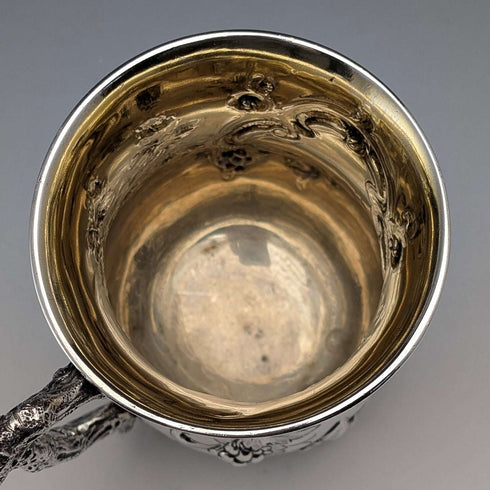 1862年 英国アンティーク 純銀製 マグカップ 192g Edward & John Barnard