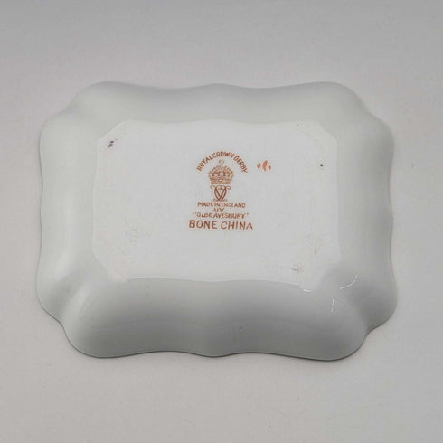 British Vintage Royal Crown Derby "Old Avesbury" Bone China Mini Tray