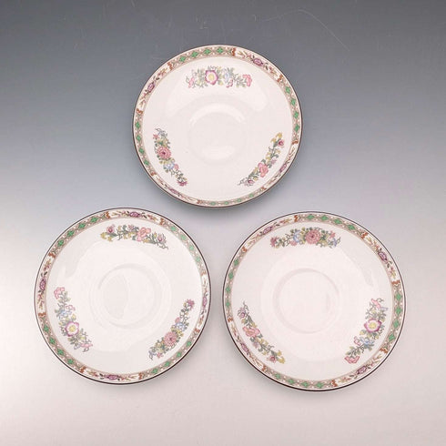 British Vintage Wedgwood "Kutani Crane" Cup & Saucer, Set of 3 (2)