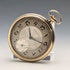 Antique Swiss EVERSTRONG Pocket Watch Gold Plated Slim Open Face Good Working Condition