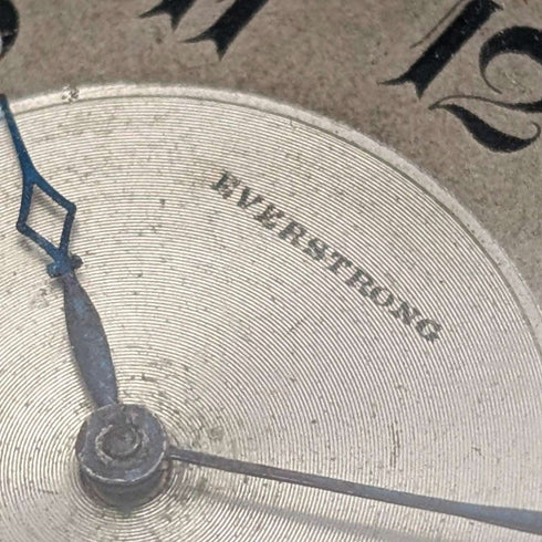 アンティーク スイス EVERSTRONG 懐中時計 金張り 薄型オープンフェース 動作良好