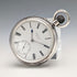 1887 Antique British J.W. Benson Pocket Watch Sterling Silver Open Face Good Working Order