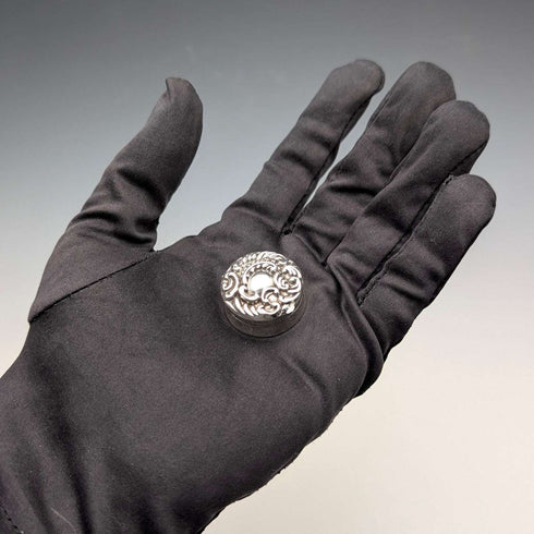 1899 British Antique Sterling Silver Small Pill Box 5.9g M Bros