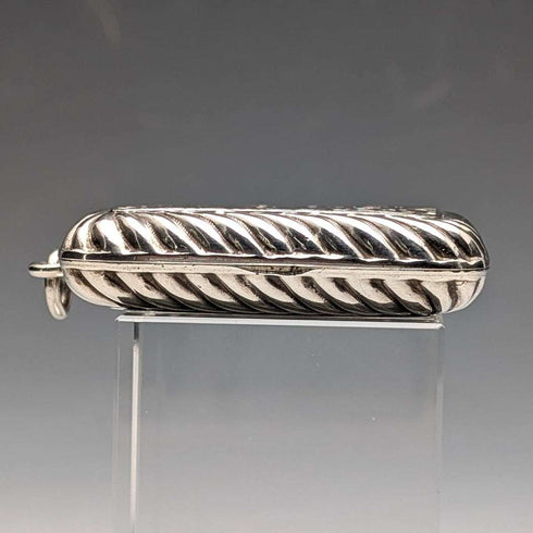1891 English Antique Sterling Silver Vinaigrette 33g Hayes Brothers