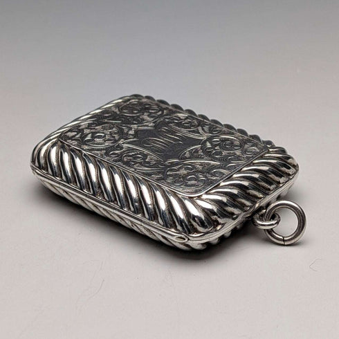 1891 English Antique Sterling Silver Vinaigrette 33g Hayes Brothers