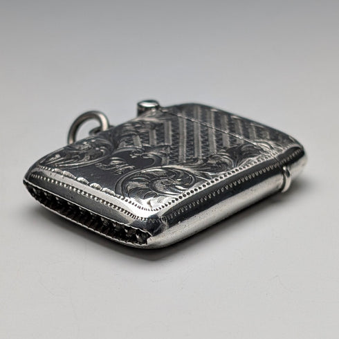 1903 British Antique Sterling Silver Vesta Case 21g Joseph Gloster