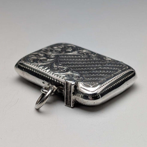 1903 British Antique Sterling Silver Vesta Case 21g Joseph Gloster