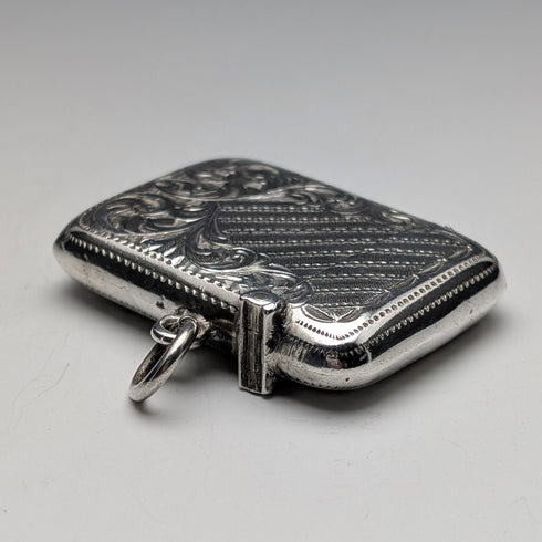 1903 British Antique Sterling Silver Vesta Case 21g Joseph Gloster