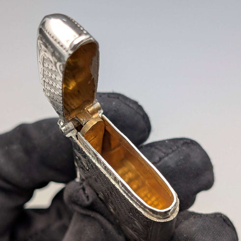 1903 British Antique Sterling Silver Vesta Case 21g Joseph Gloster