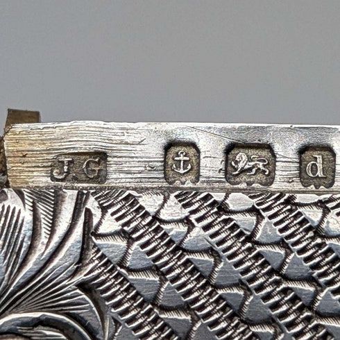 1903 British Antique Sterling Silver Vesta Case 21g Joseph Gloster