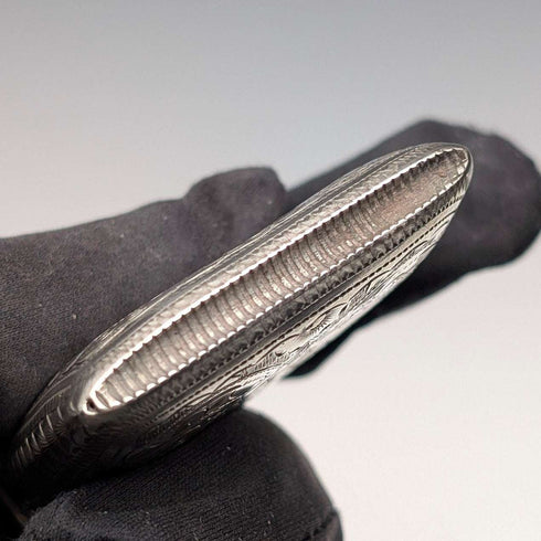 1896 English Antique Sterling Silver Vesta Case 31g J. Wilmot