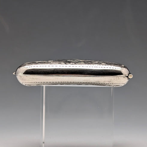 1919 English Antique Sterling Silver Cigarette Case 60g Constantine & Floyd