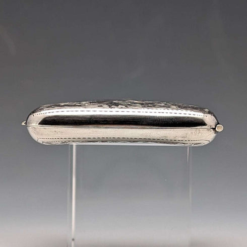 1919 English Antique Sterling Silver Cigarette Case 60g Constantine & Floyd