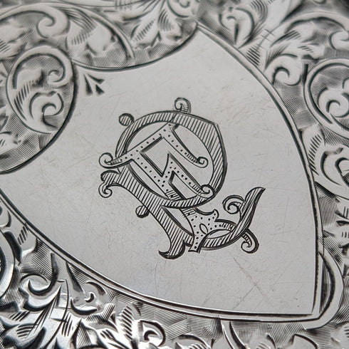 1919 English Antique Sterling Silver Cigarette Case 60g Constantine & Floyd