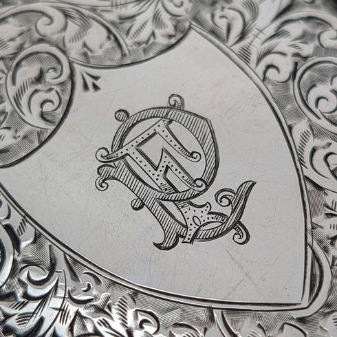 1919 English Antique Sterling Silver Cigarette Case 60g Constantine & Floyd