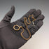 Vintage Brass Slim Albert Chain with Bolt Ring Clasps