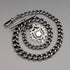 1889 British Antique Sterling Silver Albert Chain 50g Sterling Silver Medal Fob