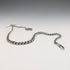 1889 British Antique Sterling Silver Albert Chain 50g Sterling Silver Medal Fob
