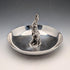 US Vintage Silverplate Rabbit Sculpture Accessory Tray Reed & Barton