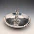 US Vintage Silverplate Rabbit Sculpture Accessory Tray Reed & Barton