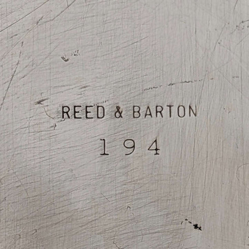 米国ヴィンテージ シルバープレート製 うさぎ彫刻 アクセサリートレイ Reed&Barton