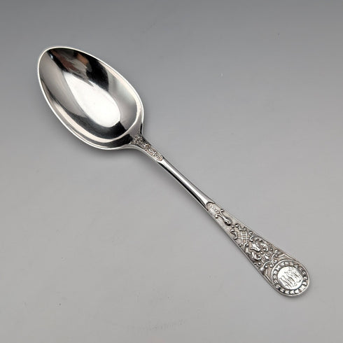 1905年 英国アンティーク 純銀製 クリスニングスプーン 37g Atkin Brothers ケース入