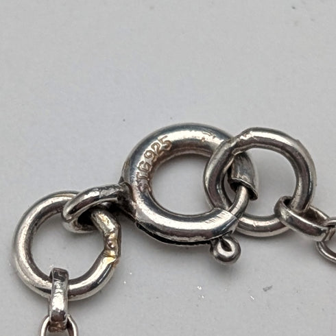 英国ヴィンテージ マッキントッシュローズ 純銀ペンダント 純銀ネックレス ケース付き