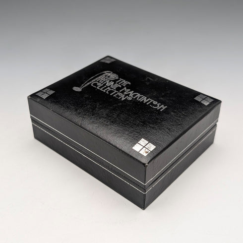 英国ヴィンテージ 純銀製 マッキントッシュローズ ドロップネックレス ケース付き