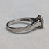 Vintage Cubic Zirconia Solitaire Sterling Silver Ring (JP size 11)