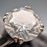 Vintage Cubic Zirconia Solitaire Sterling Silver Ring (JP size 11)
