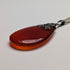 Vintage Teardrop Red Stone Pendant with Chain