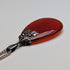 Vintage Teardrop Red Stone Pendant with Chain