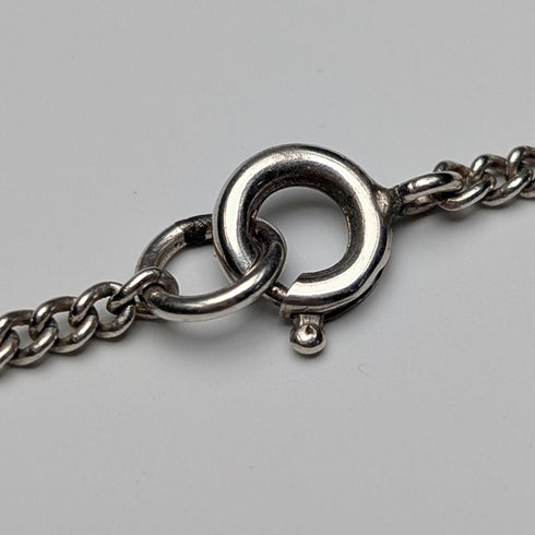 Vintage Teardrop Red Stone Pendant with Chain