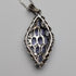 Vintage Purple Stone Sterling Silver Pendant with Sterling Silver Chain