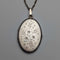British Vintage Floral Engraved Sterling Silver Locket Pendant with Sterling Silver Chain Total 15.7g