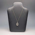 British Vintage Floral Engraved Sterling Silver Locket Pendant with Sterling Silver Chain Total 15.7g